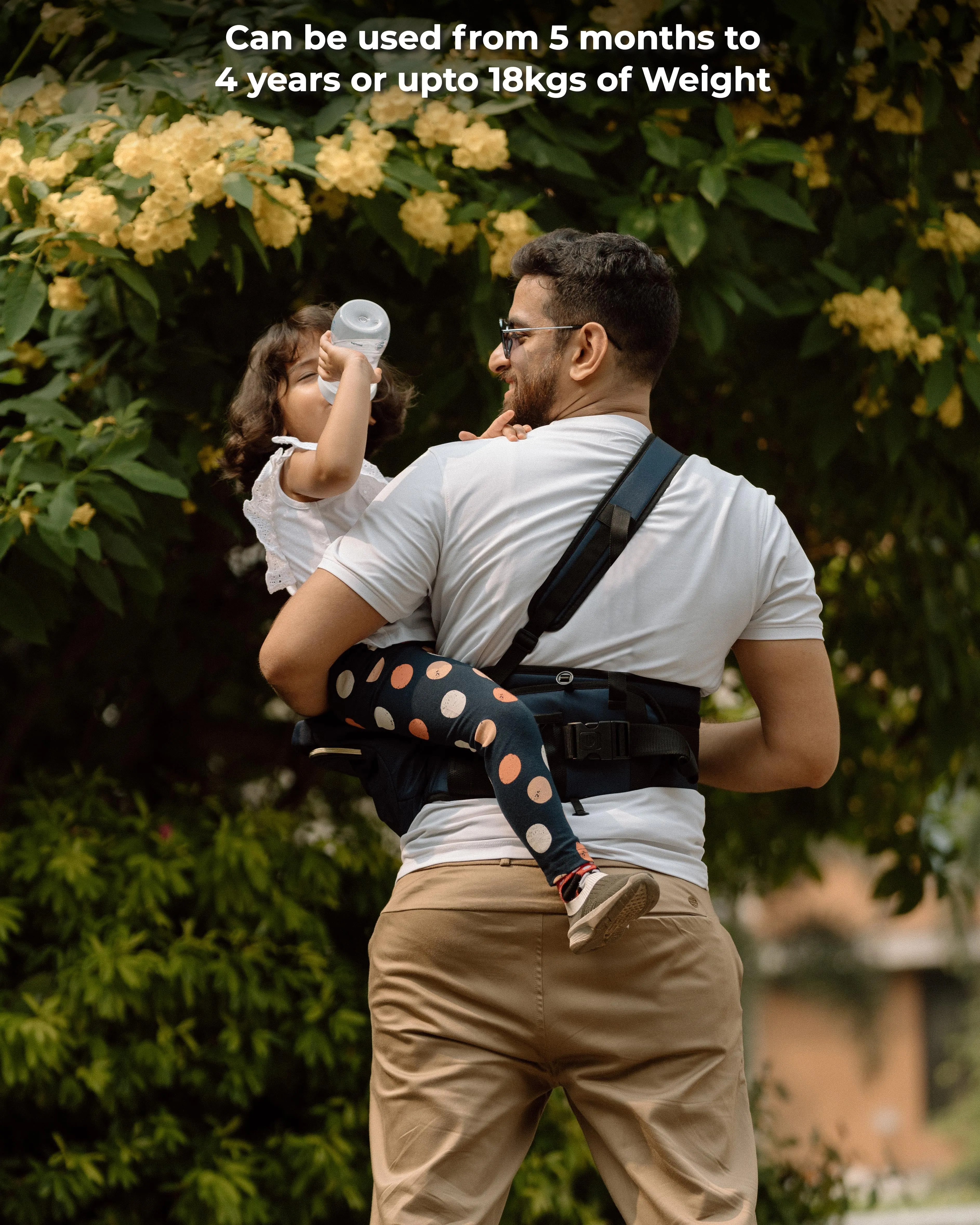 Navy Baby Carriers with Hip Seat