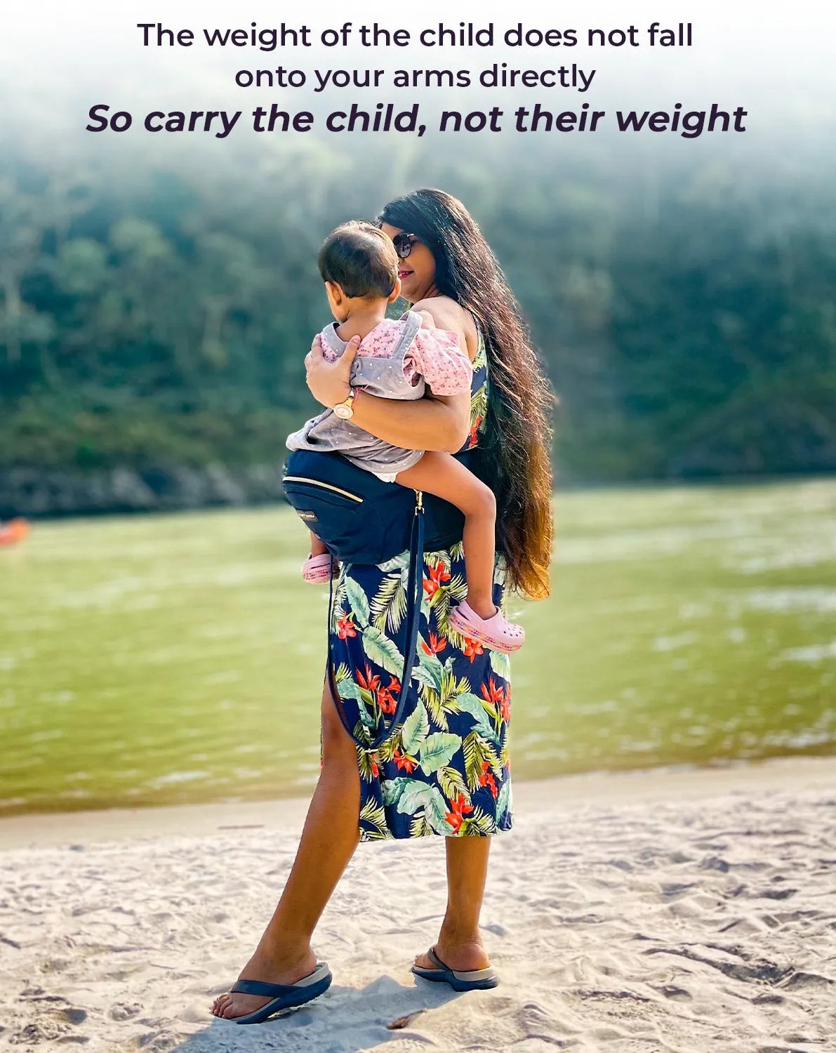 Navy Baby Carriers with Hip Seat