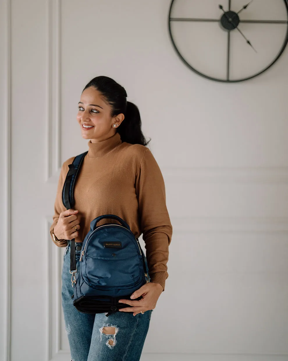Navy Baby Carriers with Hip Seat