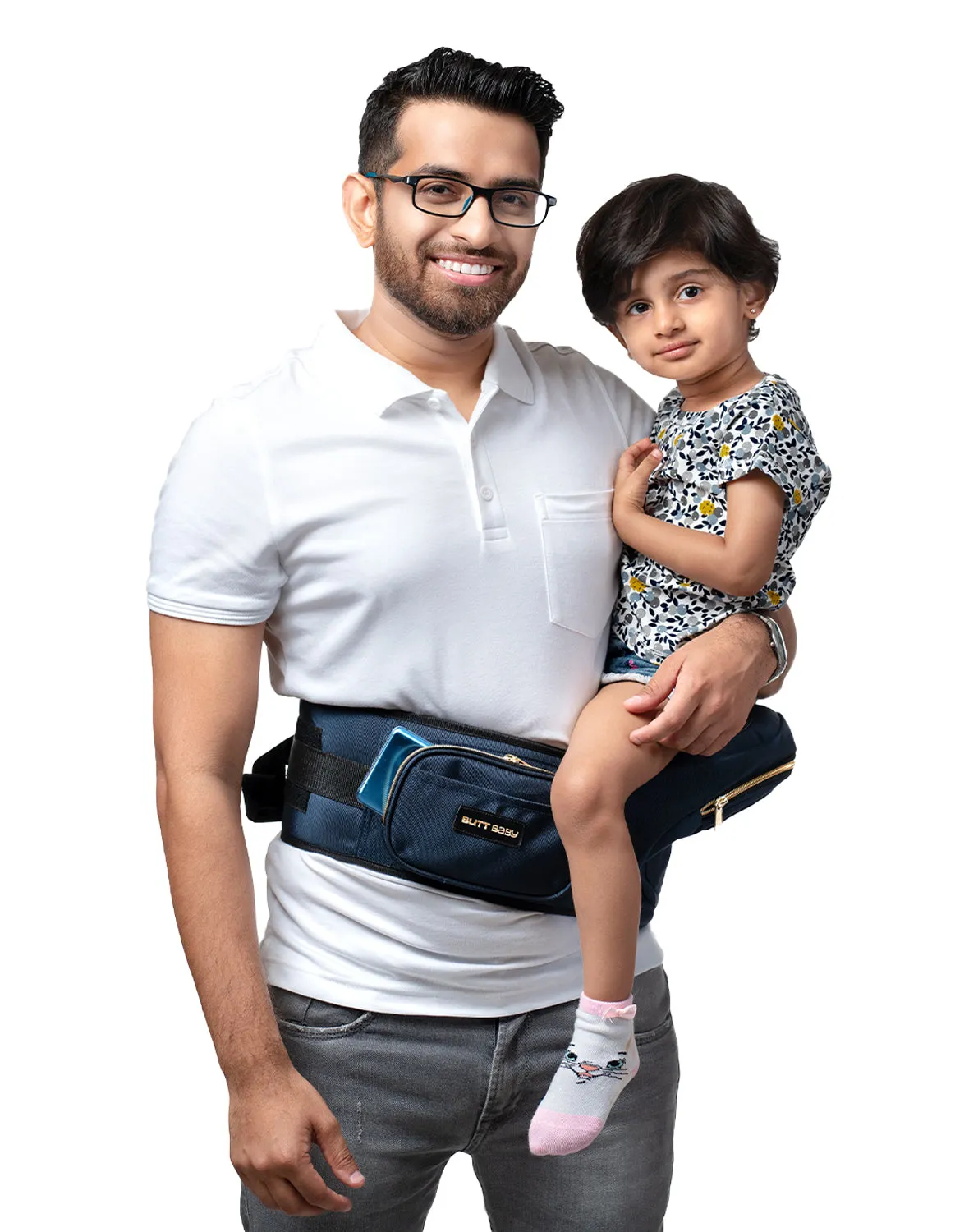 Navy Baby Carriers with Hip Seat