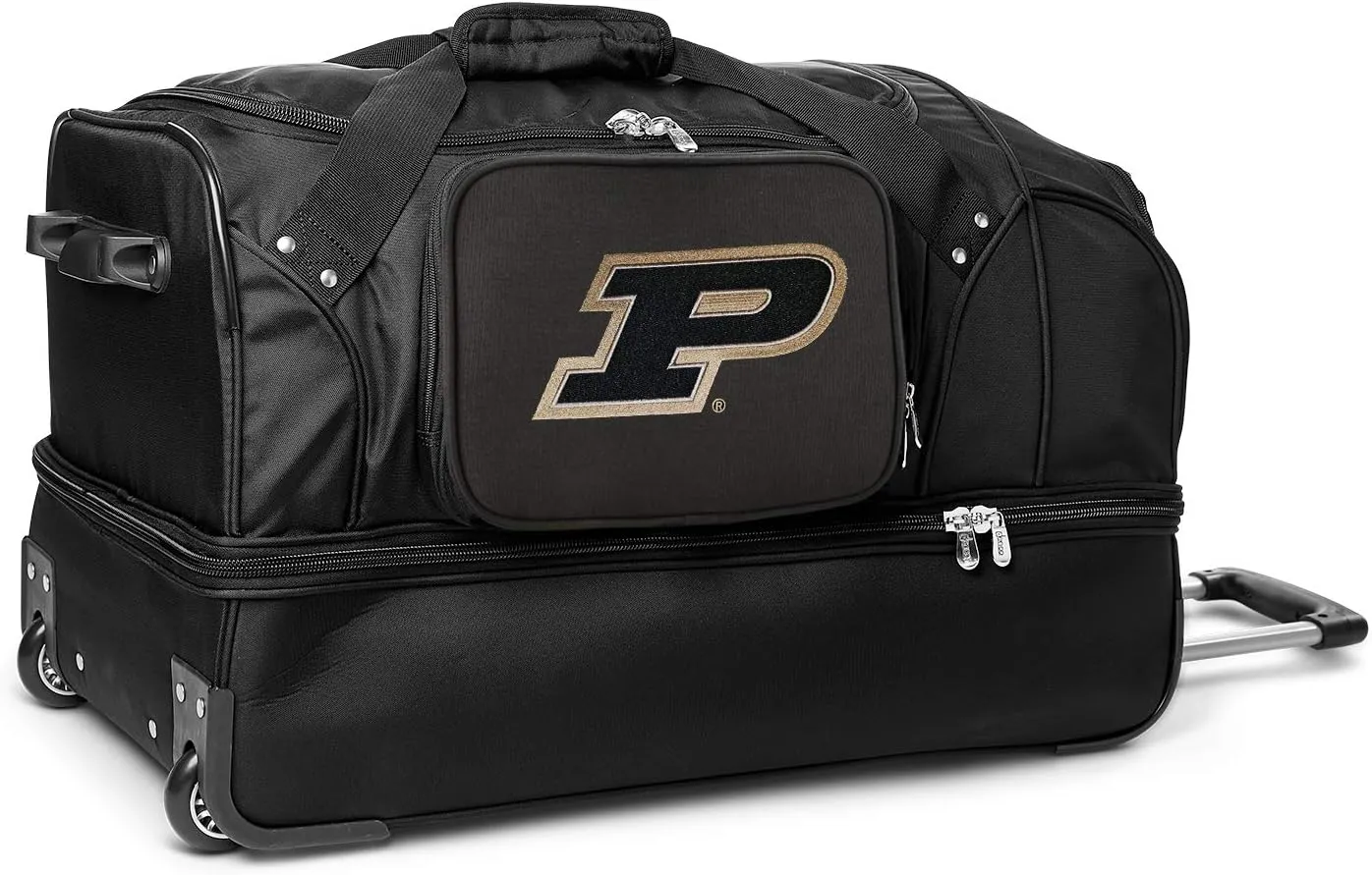 NCAA Purdue Boilermakers Rolling Drop-Bottom Duffel Bag