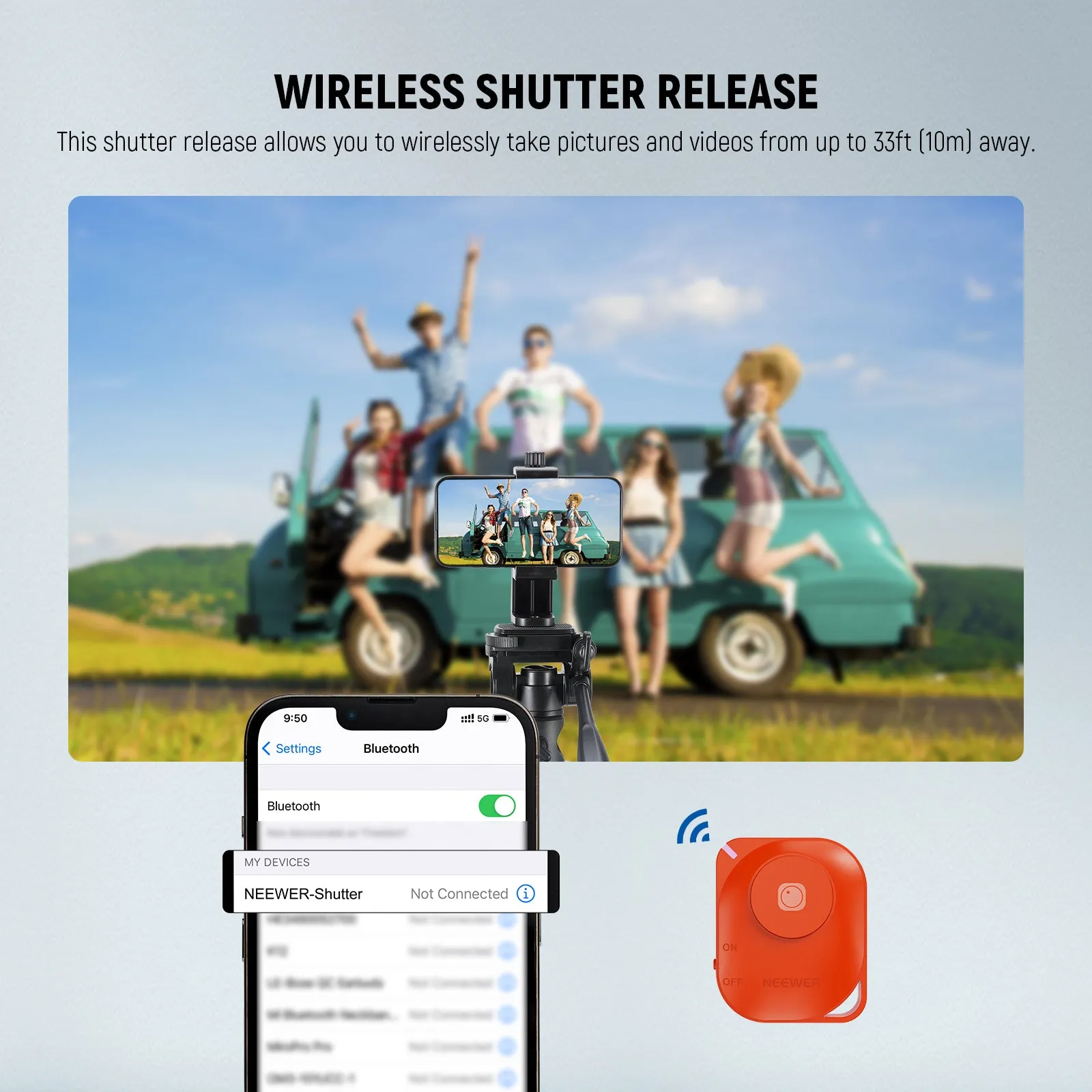 NEEWER TP02 Desktop Mini Tripod for Phone & Camera