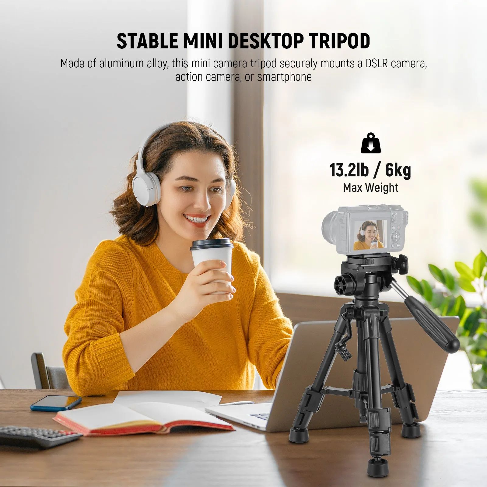 NEEWER TP02 Desktop Mini Tripod for Phone & Camera
