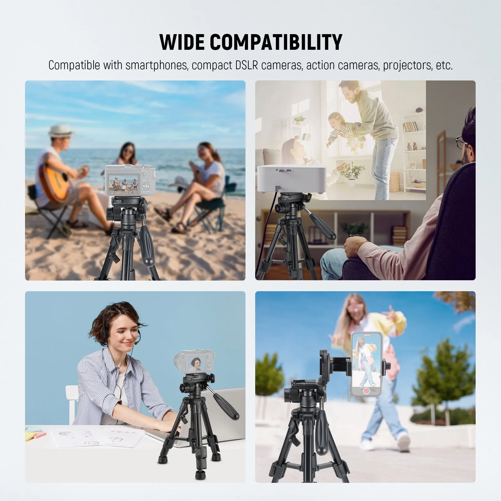 NEEWER TP02 Desktop Mini Tripod for Phone & Camera