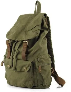 New Men Women Vintage Backpack for Outdoor Sports DSLR SLR Camera Shoulder Bag Backpack Rucksack Bag (green)