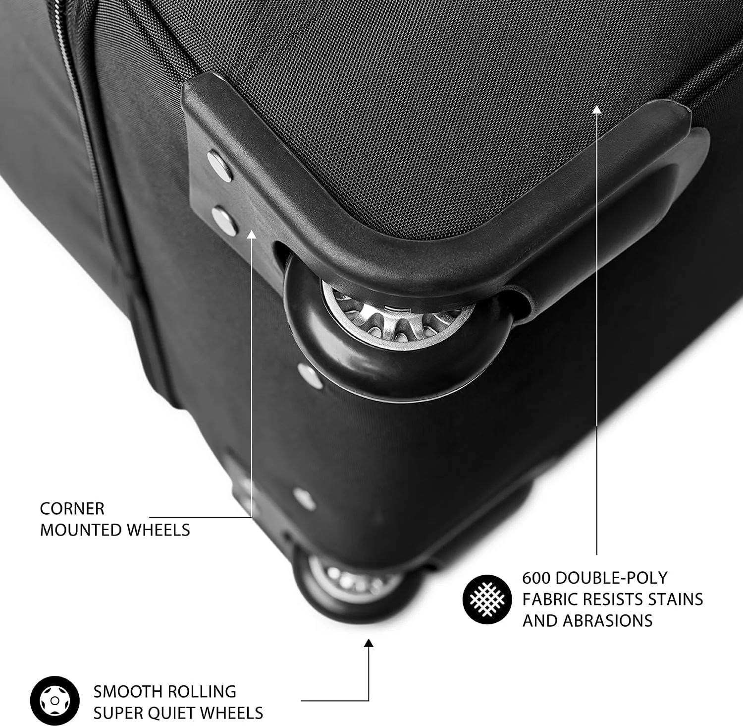 NFL Drop Bottom Rolling Duffel Luggage