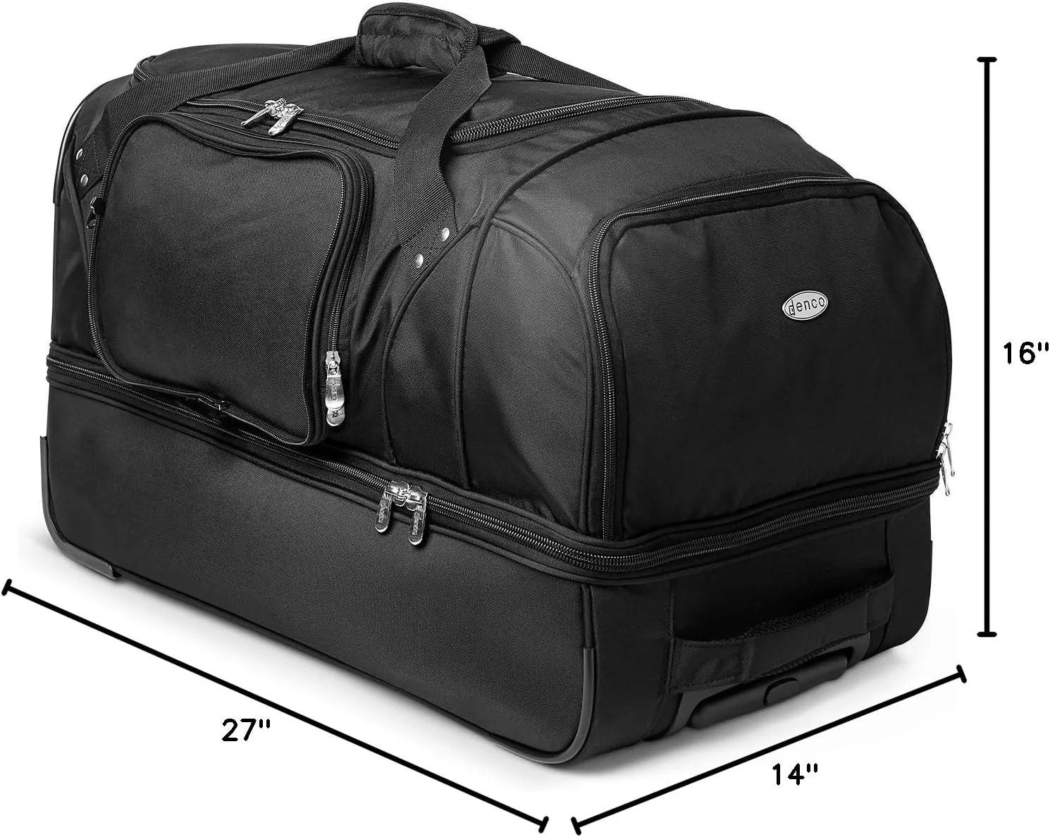 NFL Drop Bottom Rolling Duffel Luggage