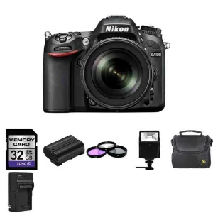 Nikon D7100 Digital Camera w/18-105mm   2 Batteries, 32GB, Flash   More!