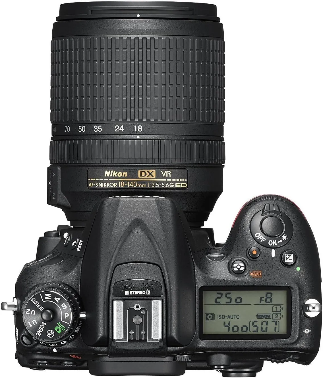 Nikon D7200 DX-format DSLR w/ 18-140mm VR Lens (Black)