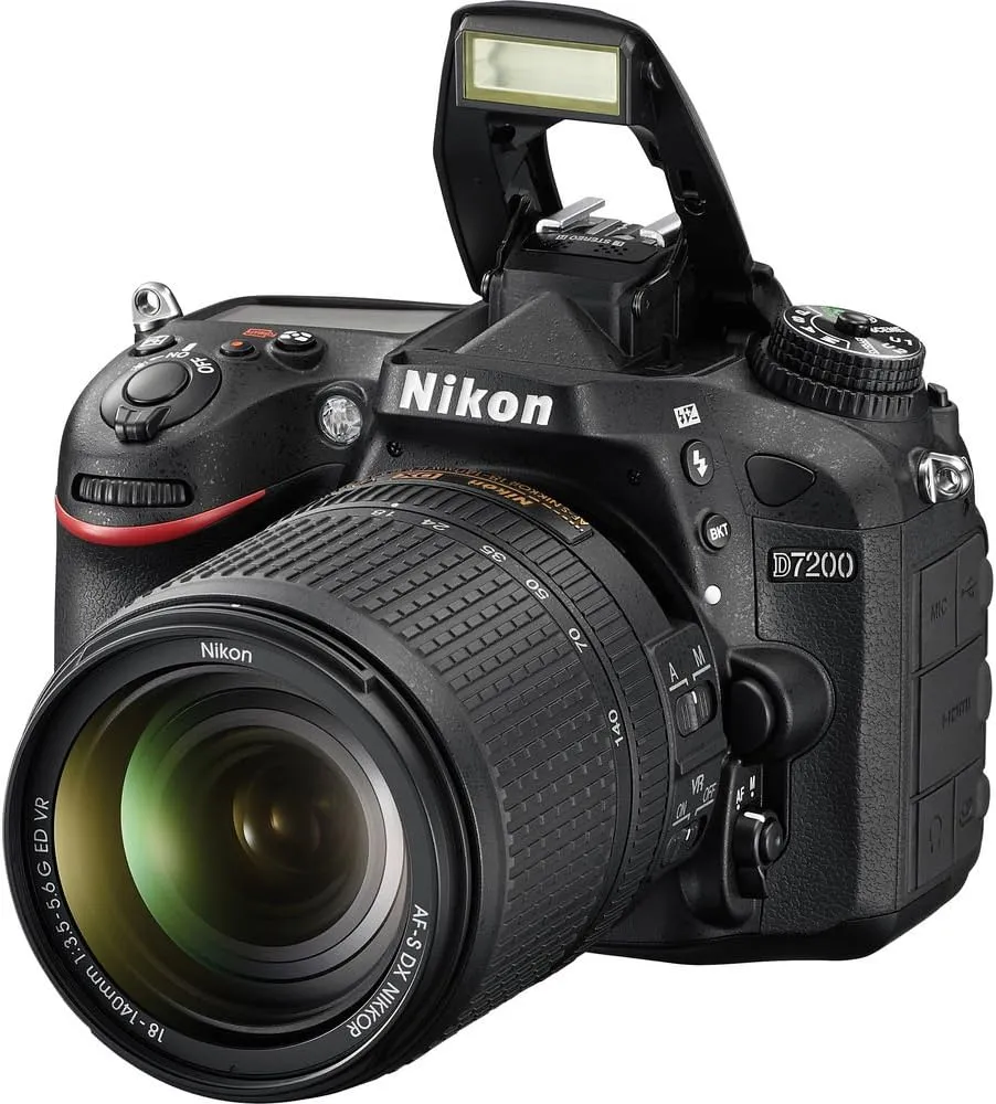 Nikon D7200 DX-format DSLR w/ 18-140mm VR Lens (Black)