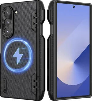 Nillkin for Samsung Galaxy Z Fold 6 Case with S Pen Holder, [Compatible with MagSafe][Hinge Protection] HD Screen Protector Slim Protective Phone Case - Black