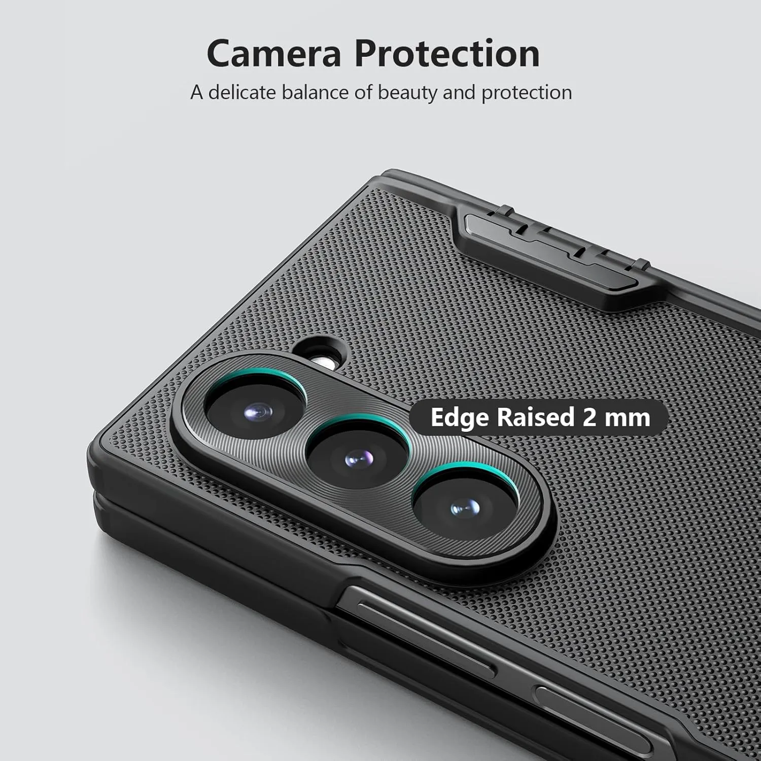 Nillkin for Samsung Galaxy Z Fold 6 Magnetic Case with Screen Protector, [Compatible with MagSafe][Hinge Protection] Frosted Texture Slim Fit Protective Phone Case for Galaxy Z Fold 6 Case Black