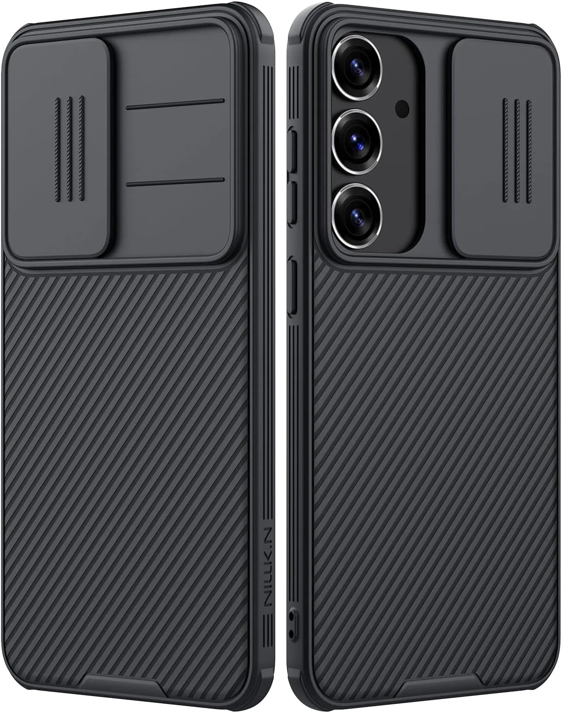 Nillkin Galaxy S25 Plus Case, CamShield Pro for Samsung Galaxy S25  Plus 5G Case with Slide Camera Cover Slim Phone Case 2025 6.81'' (Black)