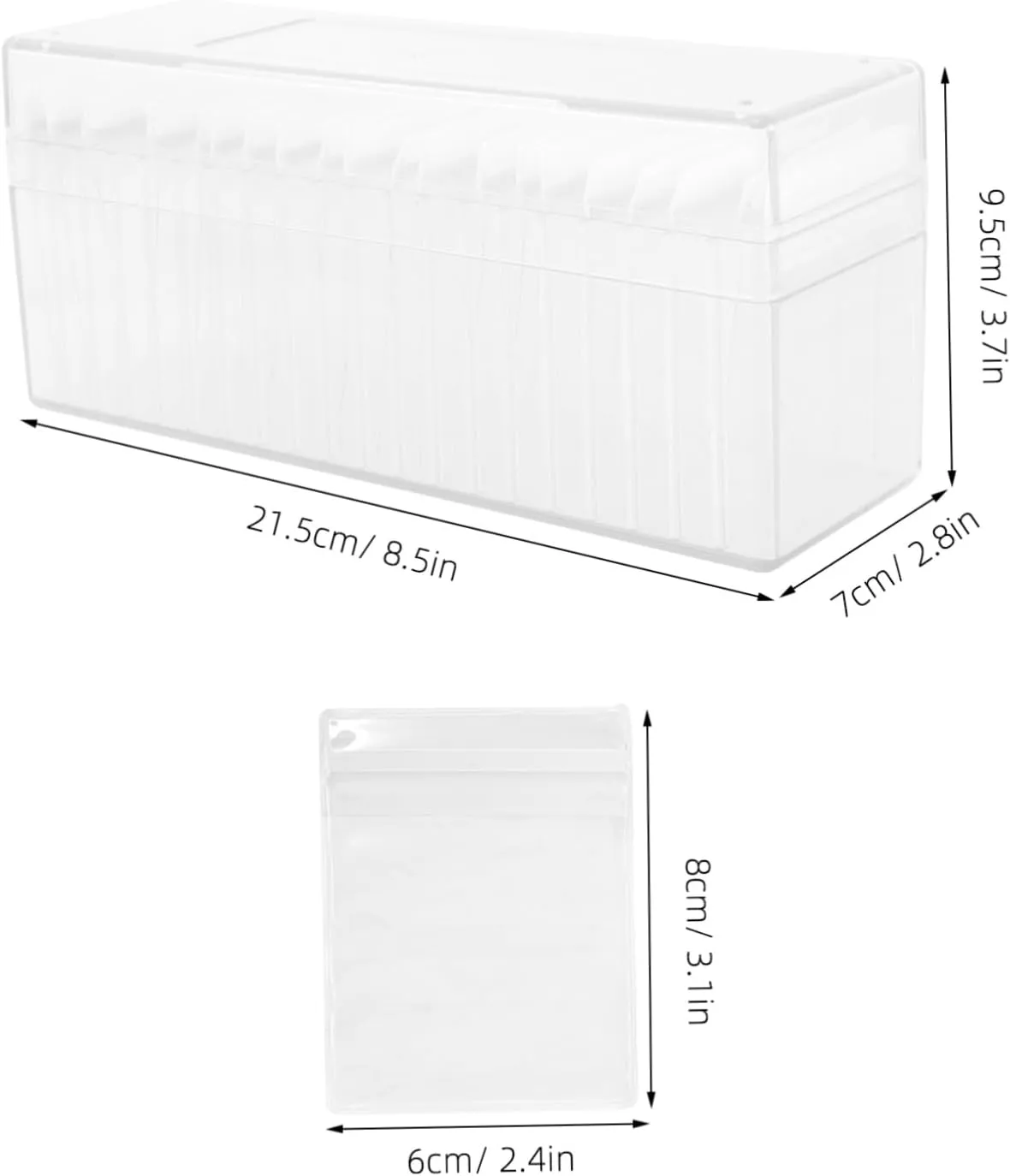 NOLITOY 1 Set Jewelry Storage Box Jewelry Necklace Earrings Select Ring and Necklace Travel Earring Boxes Travel Ring Holder Clear Bag Jewlery Organizer Plastic Transparent