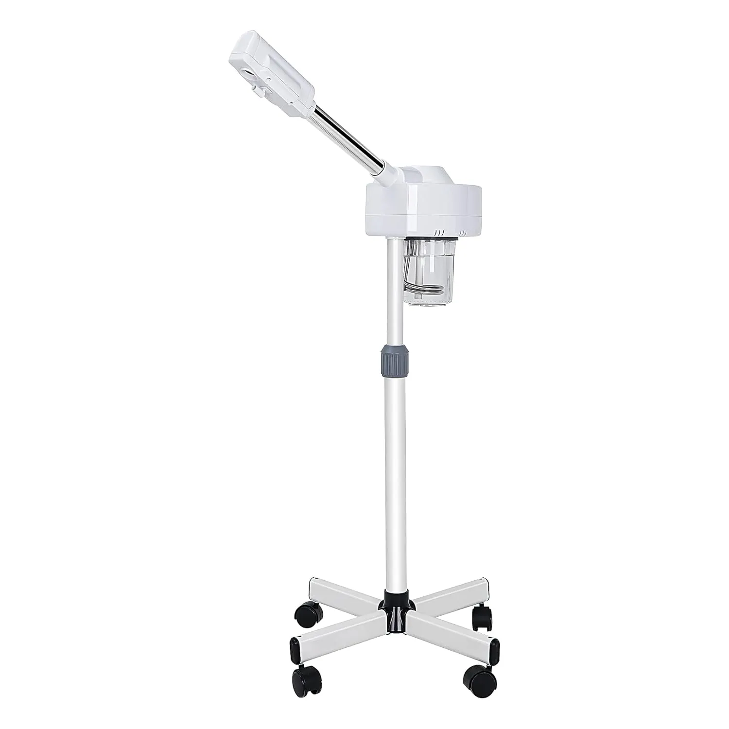 Nova Microdermabrasion Professional Facial Steamer On Wheels Ionic Ozone with Hot Mist Function Stand Facial Steamer for Personal Home Salon Spa Skin Cleaning