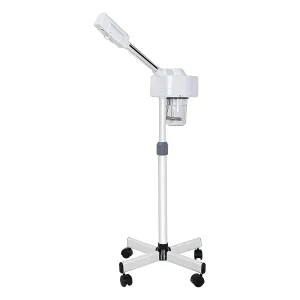 Nova Microdermabrasion Professional Facial Steamer On Wheels Ionic Ozone with Hot Mist Function Stand Facial Steamer for Personal Home Salon Spa Skin Cleaning