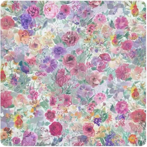 ODAWA Boho Floral Self Adhesive Cloth 21.7X21.7 Inch Cosmetic Bag Magic Cloth Portable Cosmetic Bag for Travelling