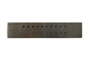 Omo Italy Drawplate SP120 SQUARE ROUNDED ANGLES - 3mm to 1mm (20 Holes) [EOL]