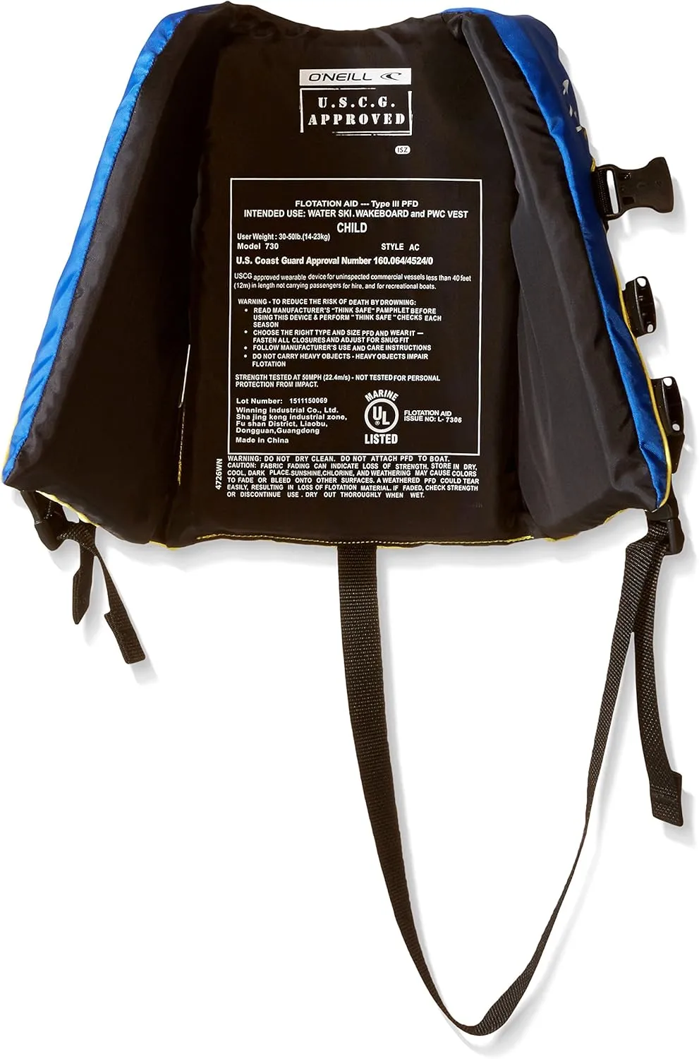O'Neill Child Superlite USCG Life Vest