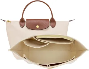 Organizer compatible with Longchamp Tote Bag,Storage & Finishing Inner Bag,Insert for Extra Handbag Inner Shaper