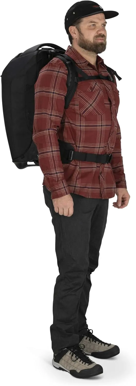 Osprey Sojourn 22"/45L Wheeled Travel Backpack with Harness, Black