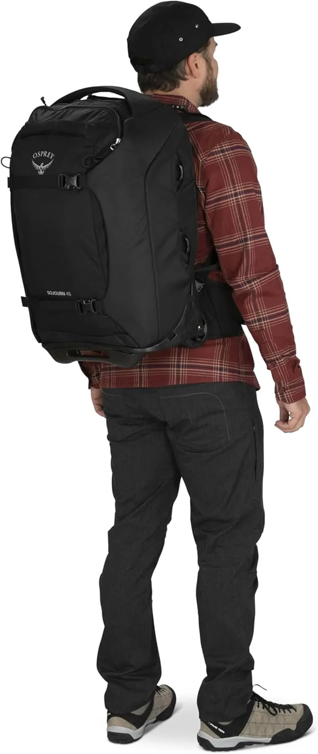 Osprey Sojourn 22"/45L Wheeled Travel Backpack with Harness, Black