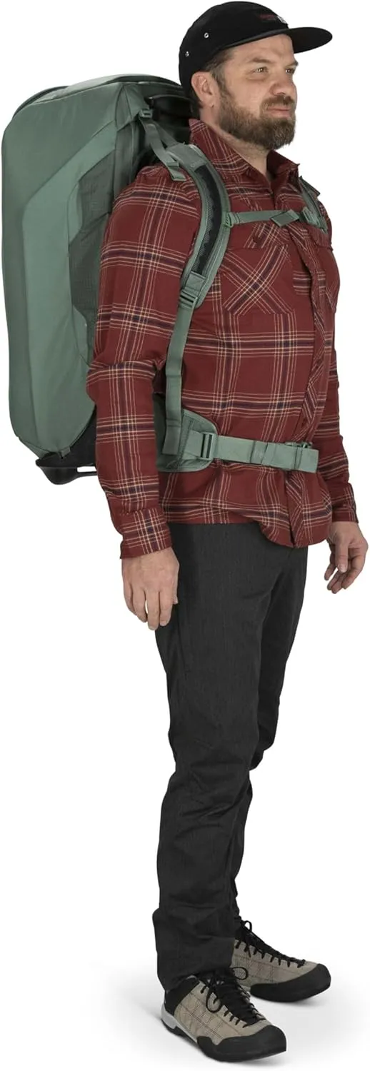 Osprey Sojourn 22"/45L Wheeled Travel Backpack with Harness, Koseret Green