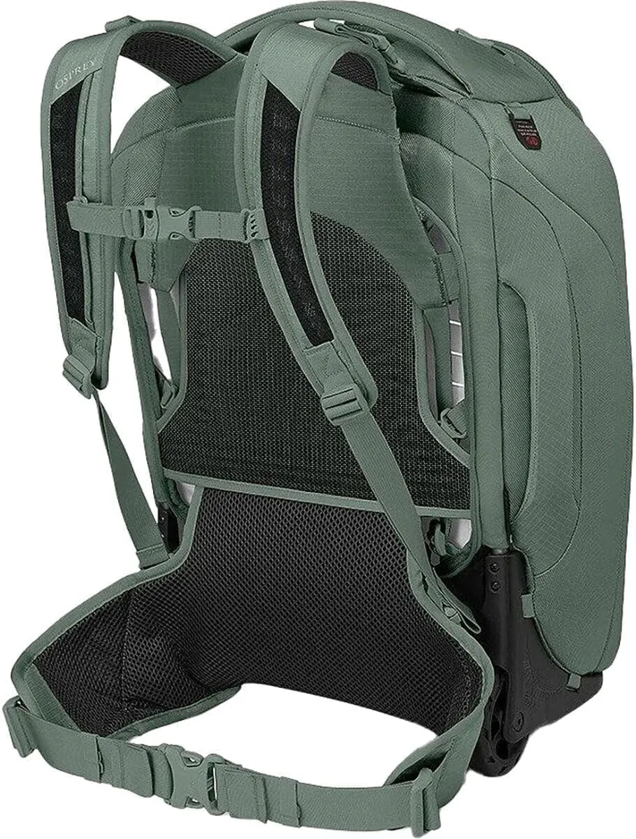 Osprey Sojourn 22"/45L Wheeled Travel Backpack with Harness, Koseret Green