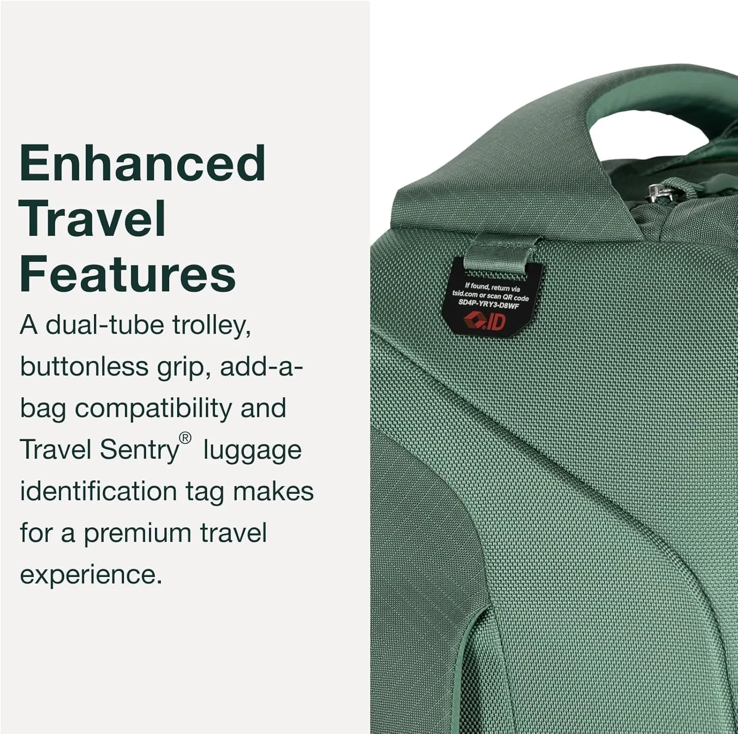 Osprey Sojourn 22"/45L Wheeled Travel Backpack with Harness, Koseret Green