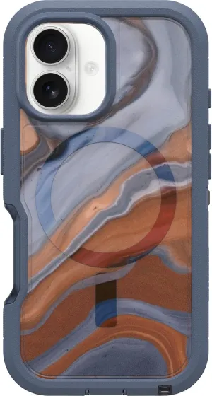 OtterBox iPhone 16 Defender Series XT Clear Case - High Desert Marble