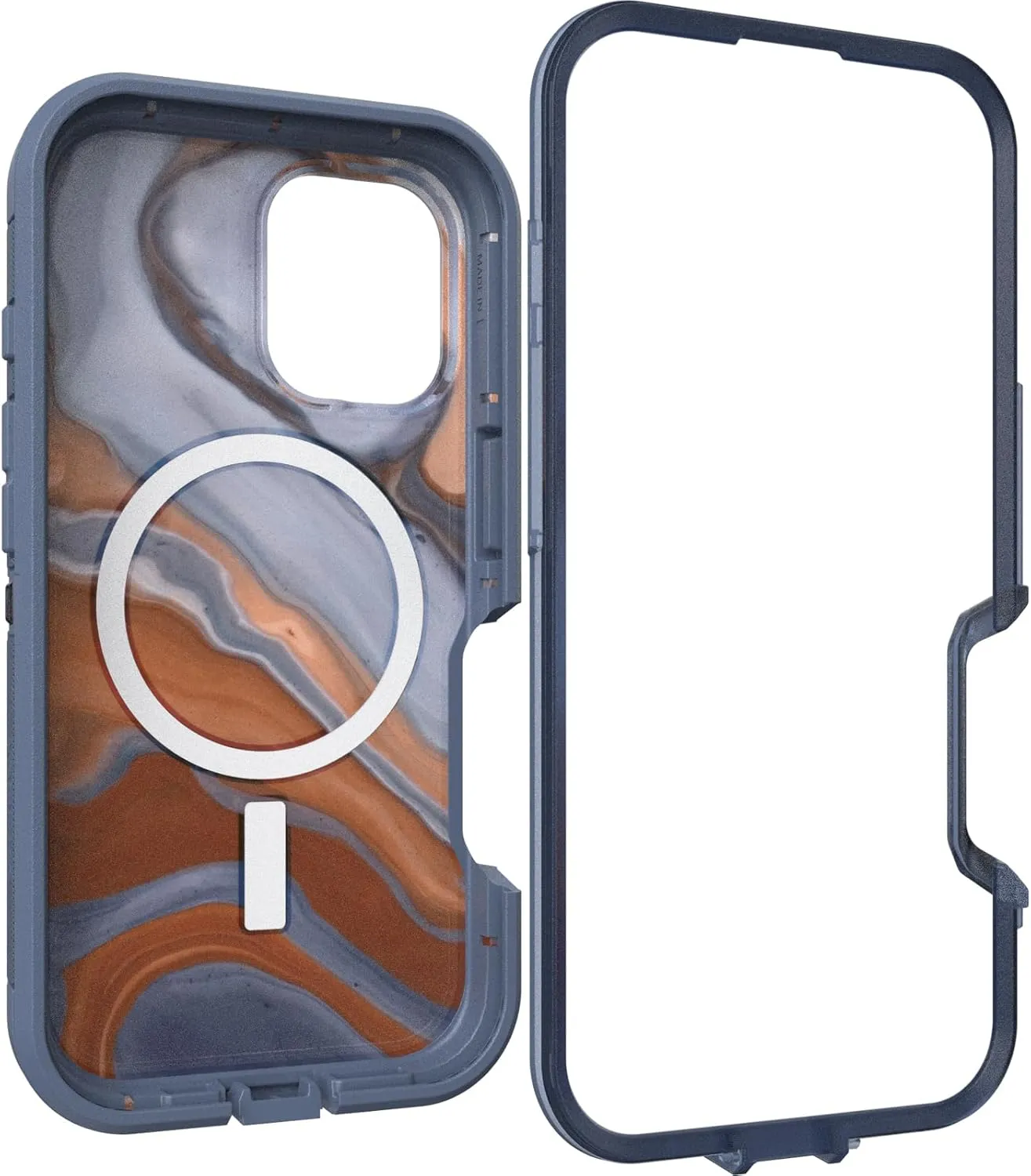 OtterBox iPhone 16 Defender Series XT Clear Case - High Desert Marble