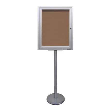 Outdoor Enclosed Bulletin Board Display Stand for Menus, Posters, Signs | Metal Cabinet in 4 Sizes: 8.5x11, 11x17, 18x24, 22x28