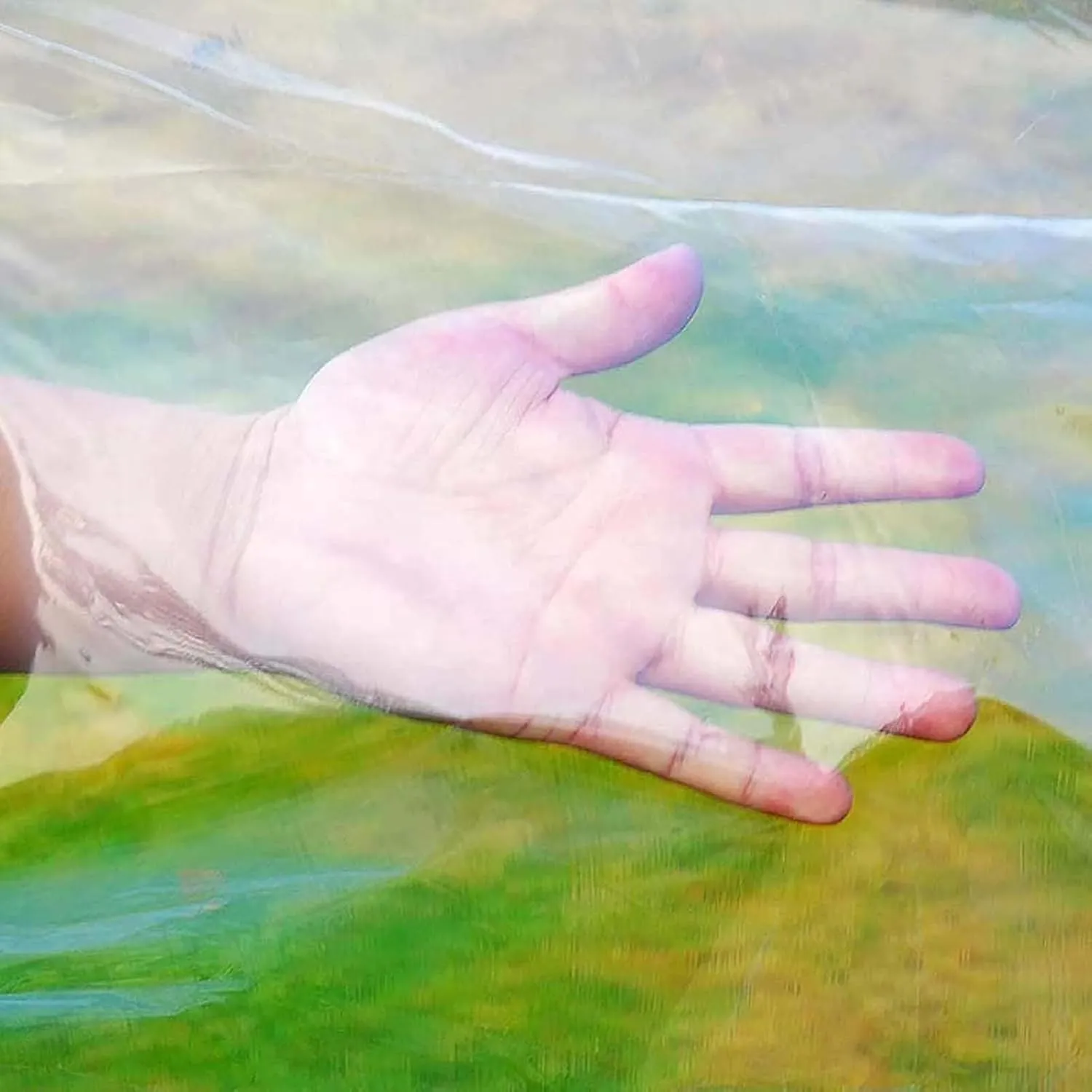 Outdoor Transparent Tarp, Reinforced Corners Dustproof Windproof, Multi-Purpose Tarpaulins(6.5x10.5m/21.3x34.4ft)