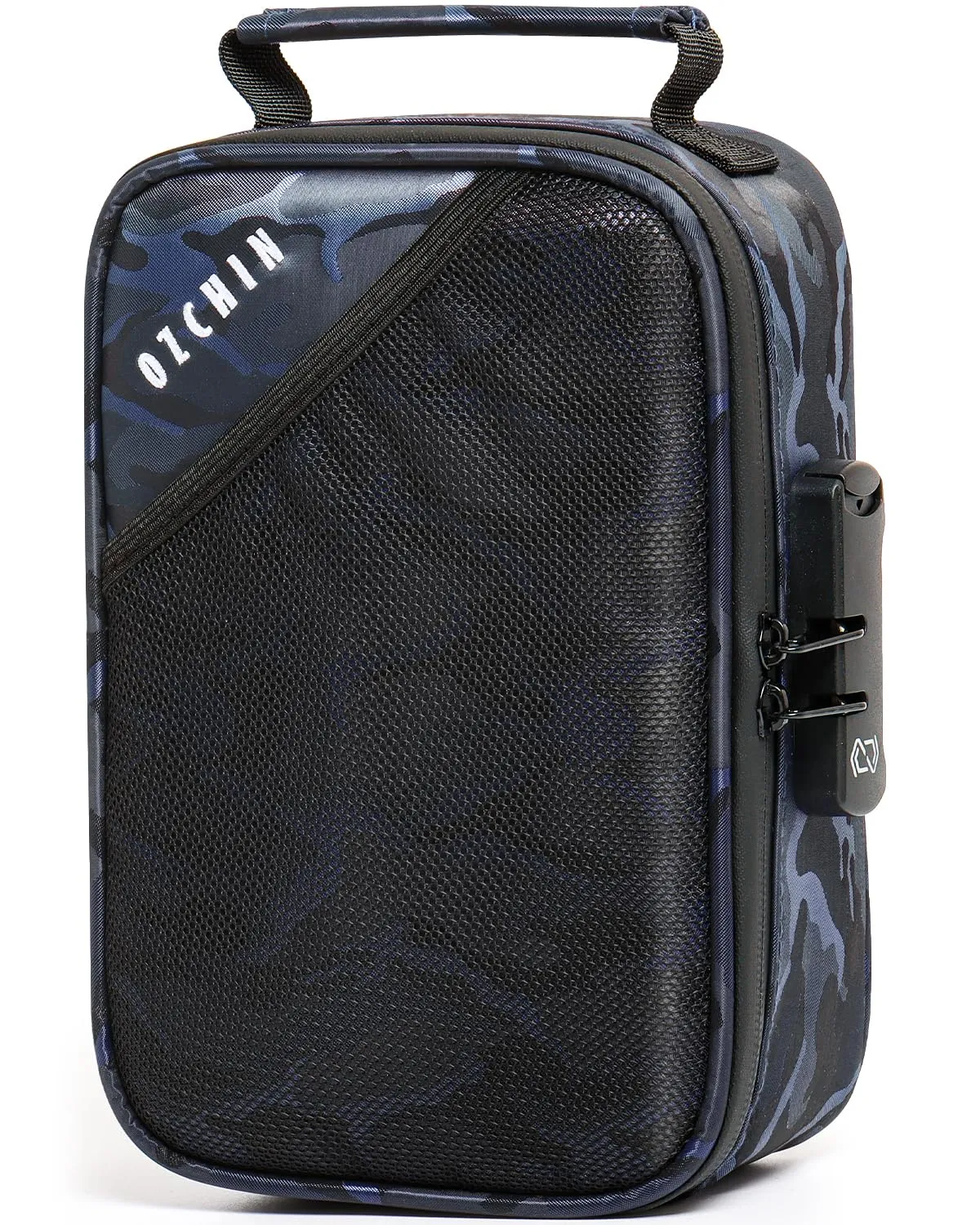 OZCHIN Smell Proof Case with Combination Lock - 9.5" x 6" x 3.5" File Organizer Container, Medicine Bag for Travel and Storage