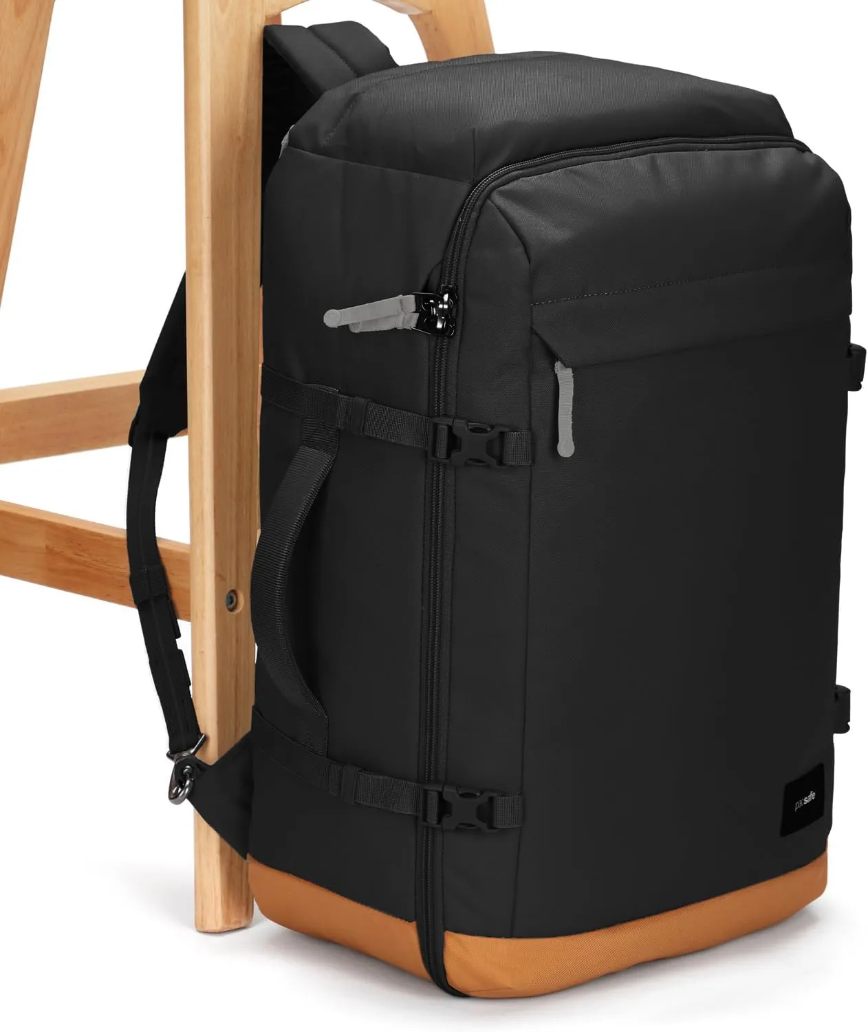 Pacsafe GO Anti Theft 44L Carry-on Backpack, Jet Black