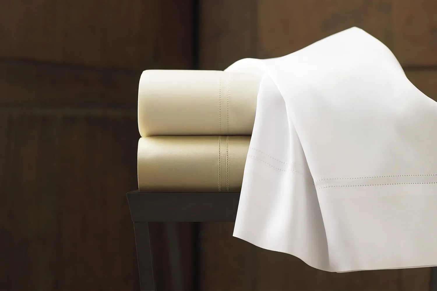 Peacock Alley Lyric Percale Sheet Sets - 500 Thread Count, Made in Italy, Luxury and Comfort - Queen (Platinum)