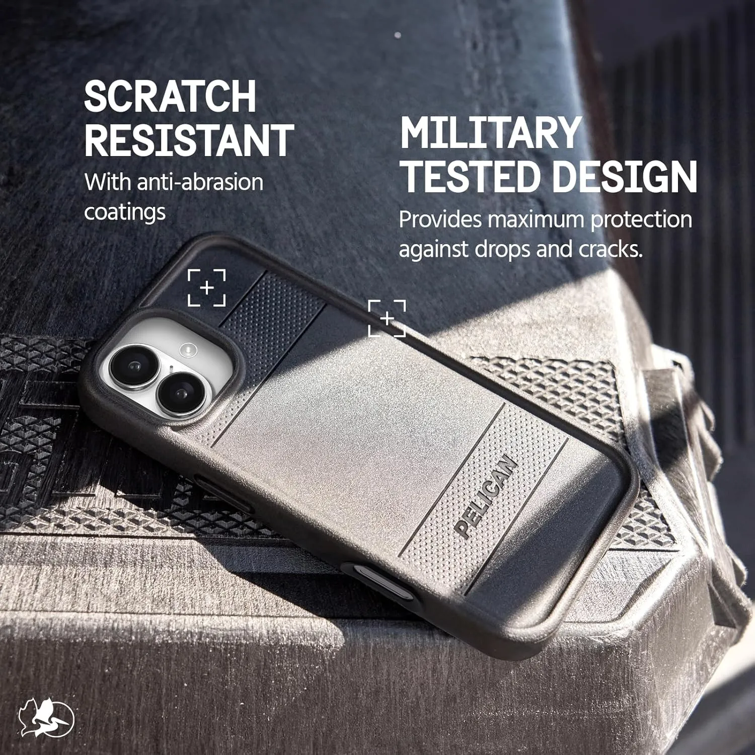 Pelican Protector iPhone 16 Case [Compatible with MagSafe] Rugged Magnetic Phone Case with 16ft Military-Grade Drop Protection - Heavy Duty Phone Cover for iPhone 16 - Black