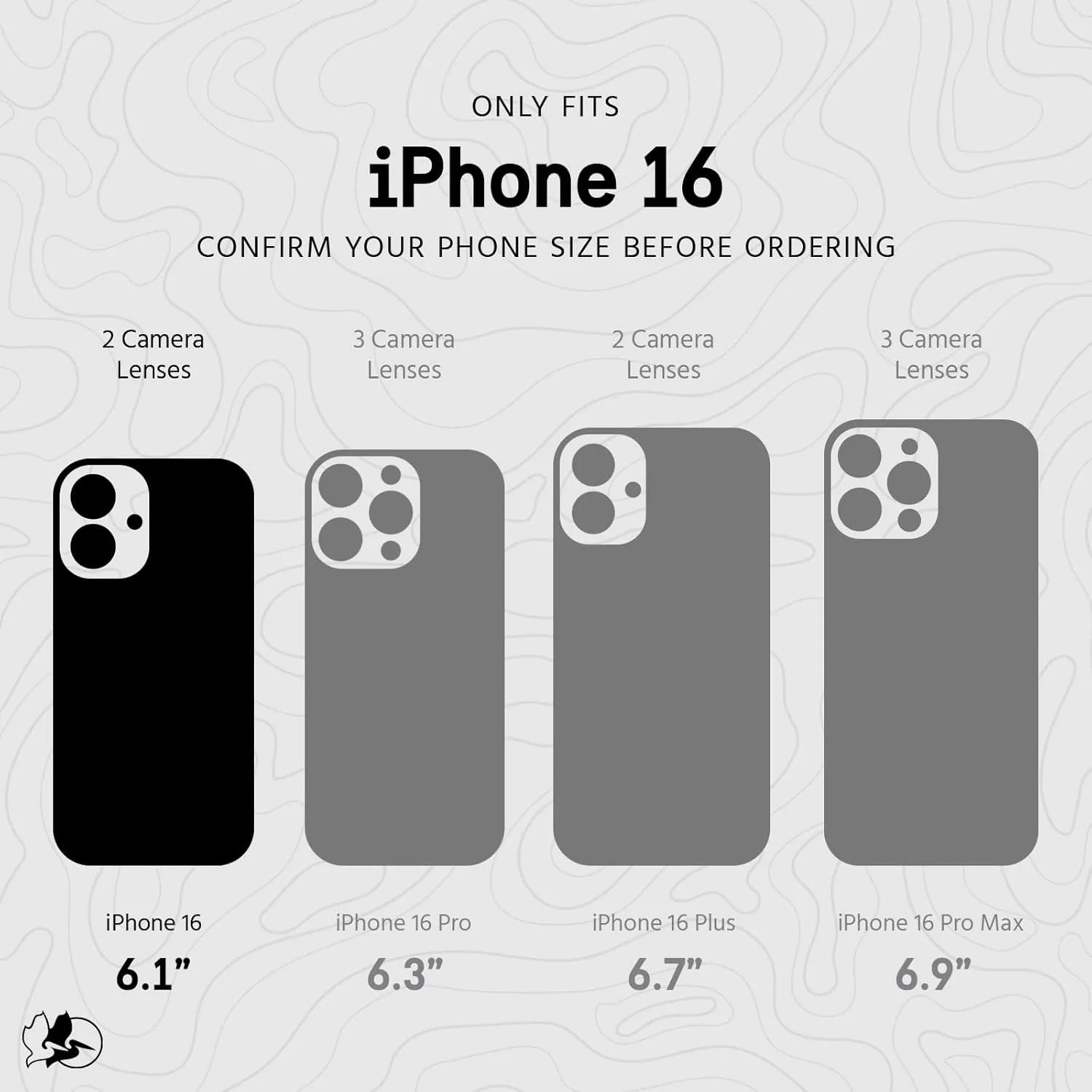 Pelican Protector iPhone 16 Case [Compatible with MagSafe] Rugged Magnetic Phone Case with 16ft Military-Grade Drop Protection - Heavy Duty Phone Cover for iPhone 16 - Black