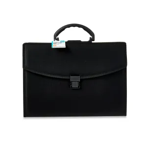 Pen Gear Expanding File Organizer, Black Fabric, 26 Pockets and Top Ha