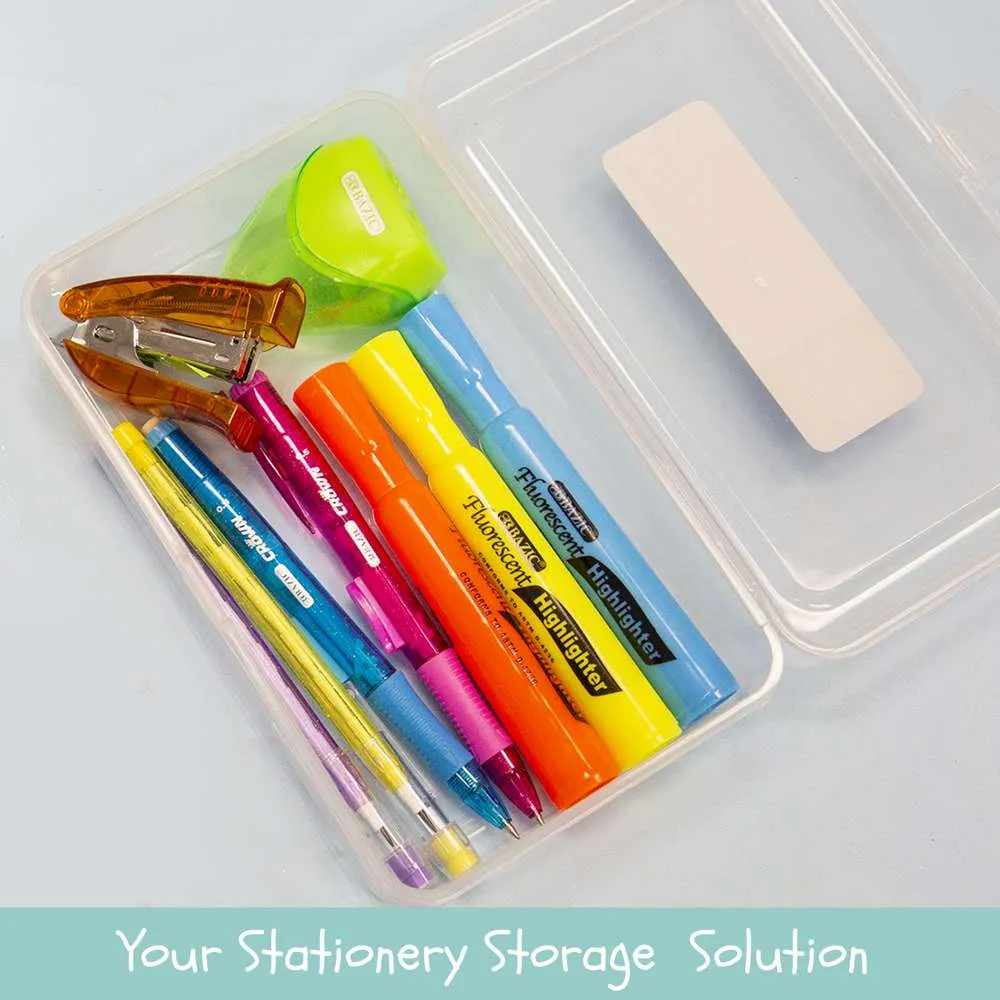 Pencil Case Multipurpose Utility Box - Clear
