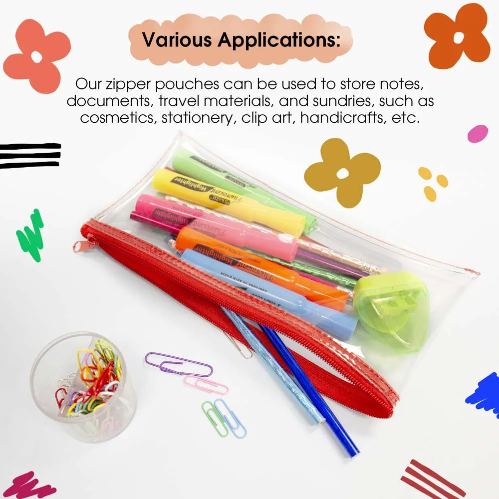 Pencil Pouch Clear 11" x 5"