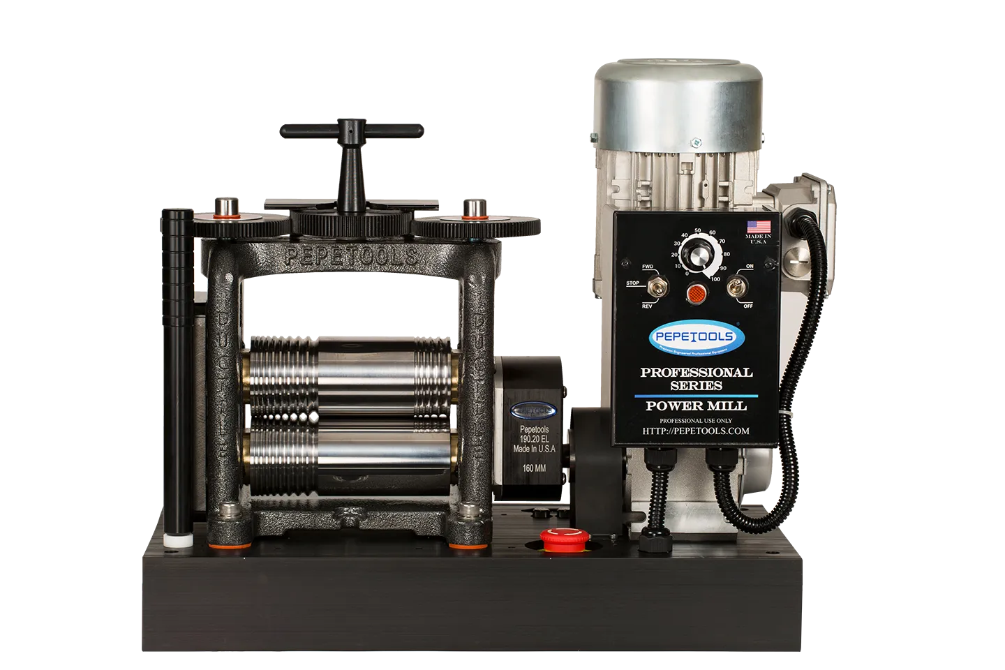 Pepetools® 160MM Combo ULTRA Series X-DRIVE Direct Drive Rolling Mill, XD190.20-120V