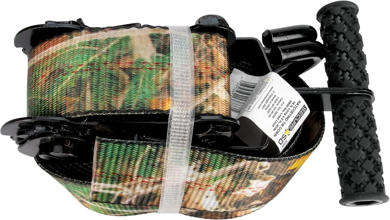 Performance Tool W1854 2-Inch X 16' Camo Tie Down Strap - Heavy Duty Ratchet Straps with Quick Release for Secure Cargo Transport and Outdoor Adventures
