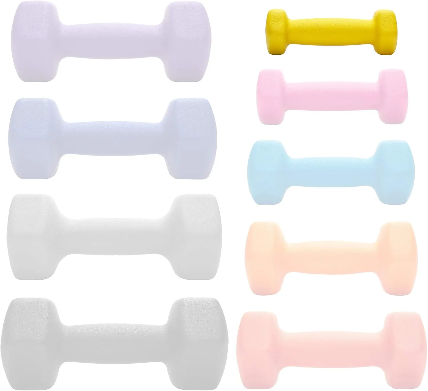 Philosophy Gym Set of 2 Neoprene Dumbbell Hand Weights, Hexagon Shape