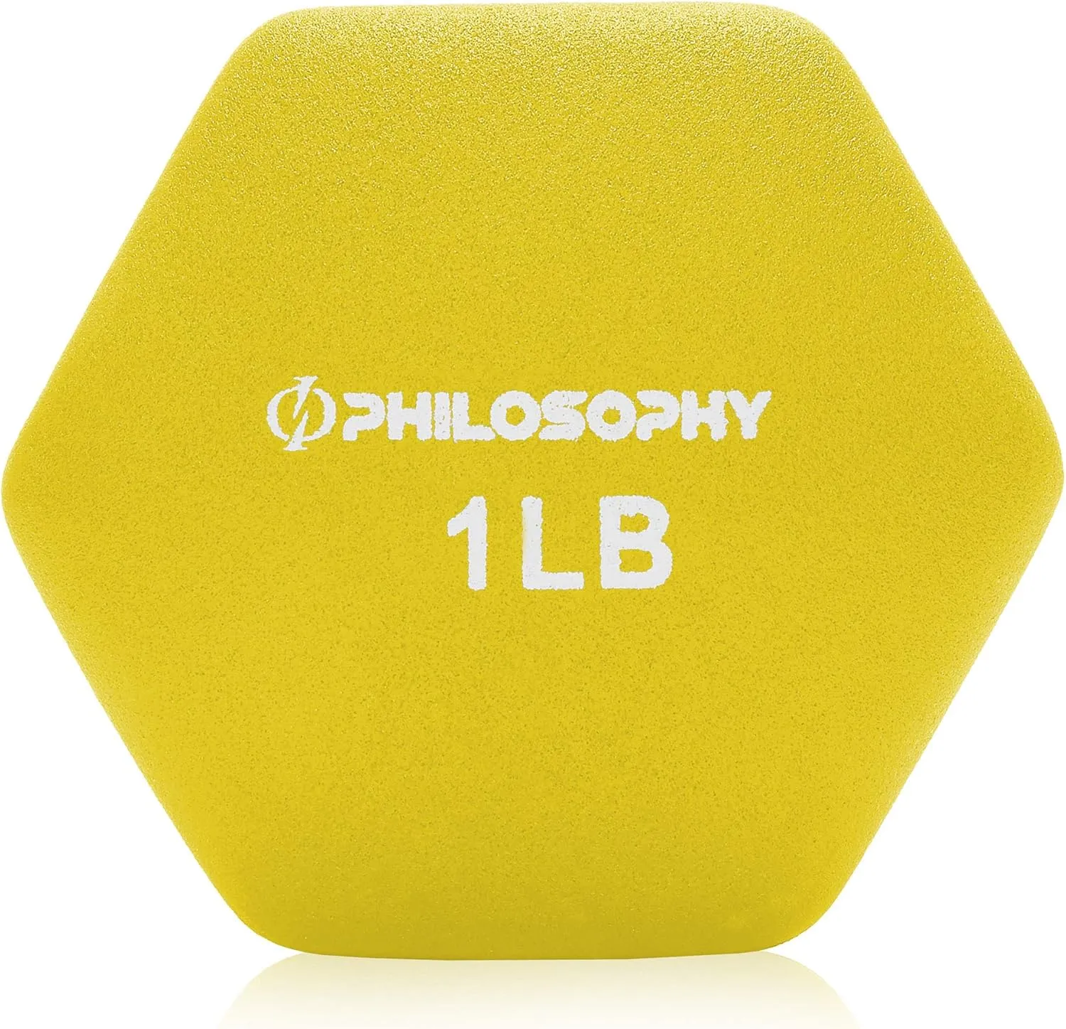 Philosophy Gym Set of 2 Neoprene Dumbbell Hand Weights, Hexagon Shape