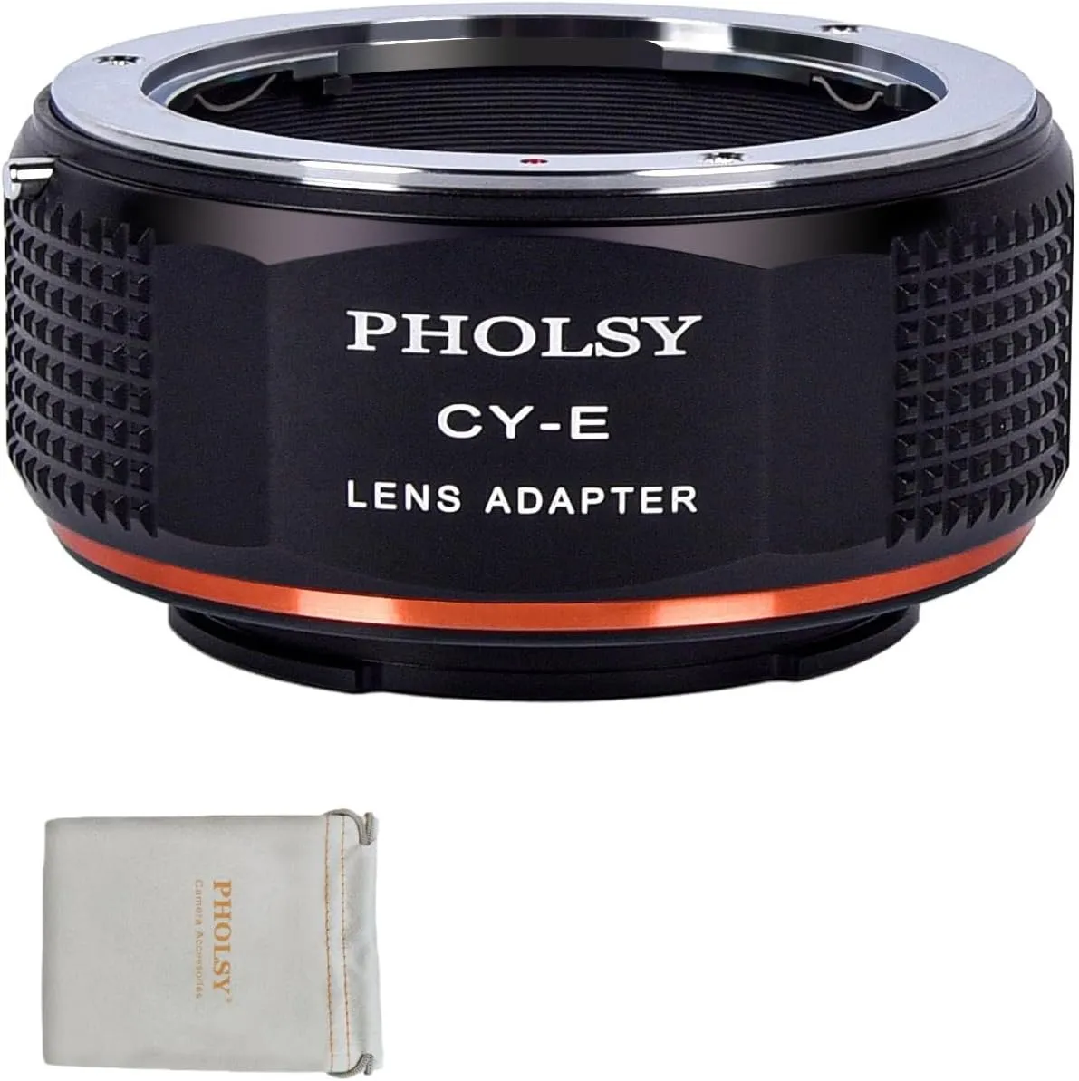 PHOLSY Lens Mount Adapter Manual Focus: Compatible with Contax/Yashica (C/Y) Lens to Sony E (NEX) Camera Body