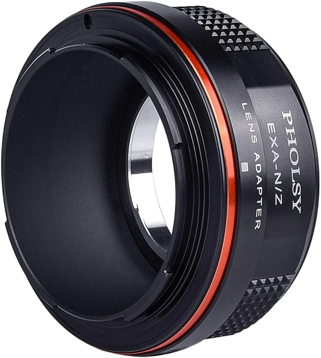PHOLSY Lens Mount Adapter Manual Focus: Compatible with Exakta (NOT Compatible with Topcon) Lens to Nikon Z Camera Body