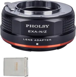 PHOLSY Lens Mount Adapter Manual Focus: Compatible with Exakta (NOT Compatible with Topcon) Lens to Nikon Z Camera Body