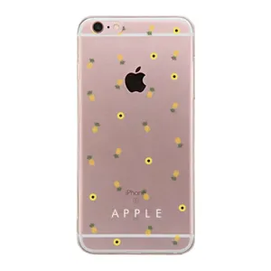 Pineapple Pattern BFF Clear Phone Case - Apple Right