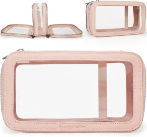Pink Makeup Bag Organizer, Cosmetic Bag, Toiletry Bag for Women Makeup Pouch, Travel Makeup Bag Small Makeup Bag for Purse Pouch Bags